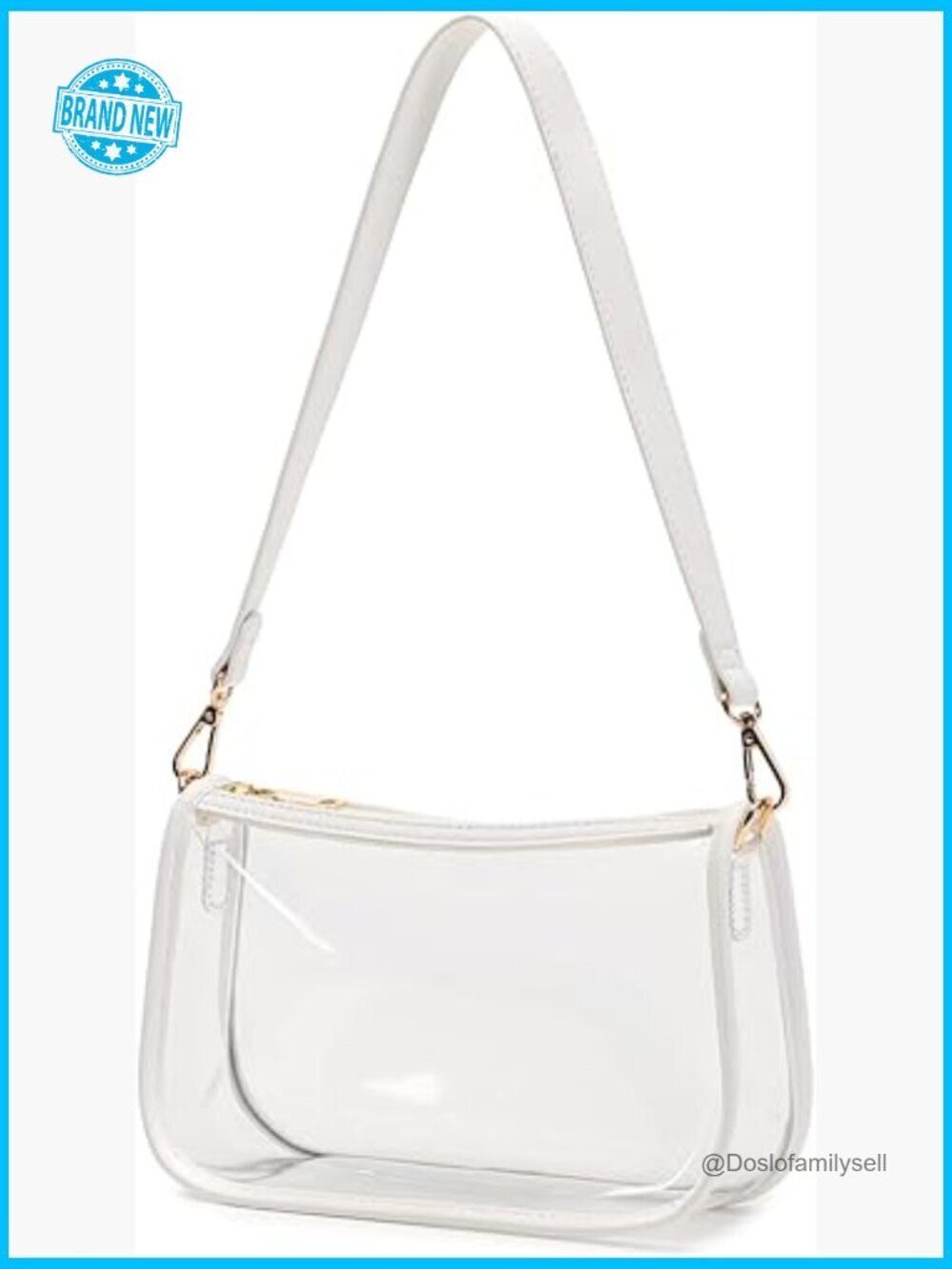 Stadium Approved Clear Tote Handbag PVC Transparent Purse Classic Concert Bag
